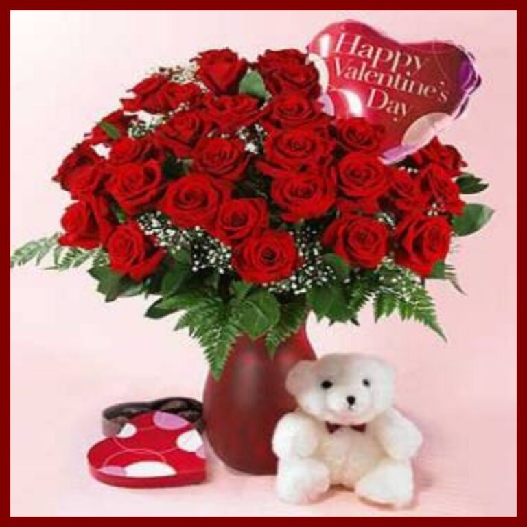 Download Happy Valentine's Day 2024 Red Rose Wallpaper Free